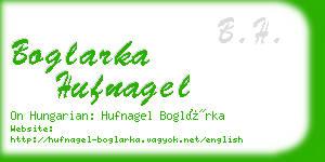 boglarka hufnagel business card